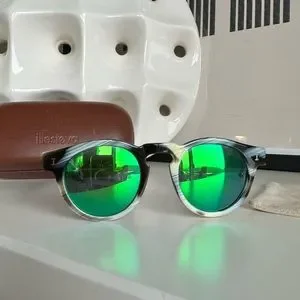 Illesteva Leonard 2 Sunglasses in Horn/Aqua Green Illesteva | Accessories | Illesteva Leonard 2 Sunglasses  main image 2